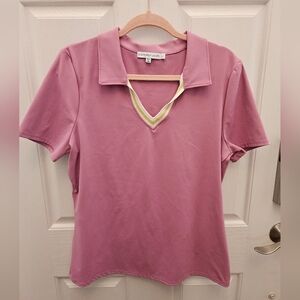 Women's V neck Golf Polo
